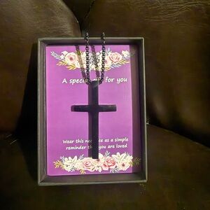 Black Cross Necklace